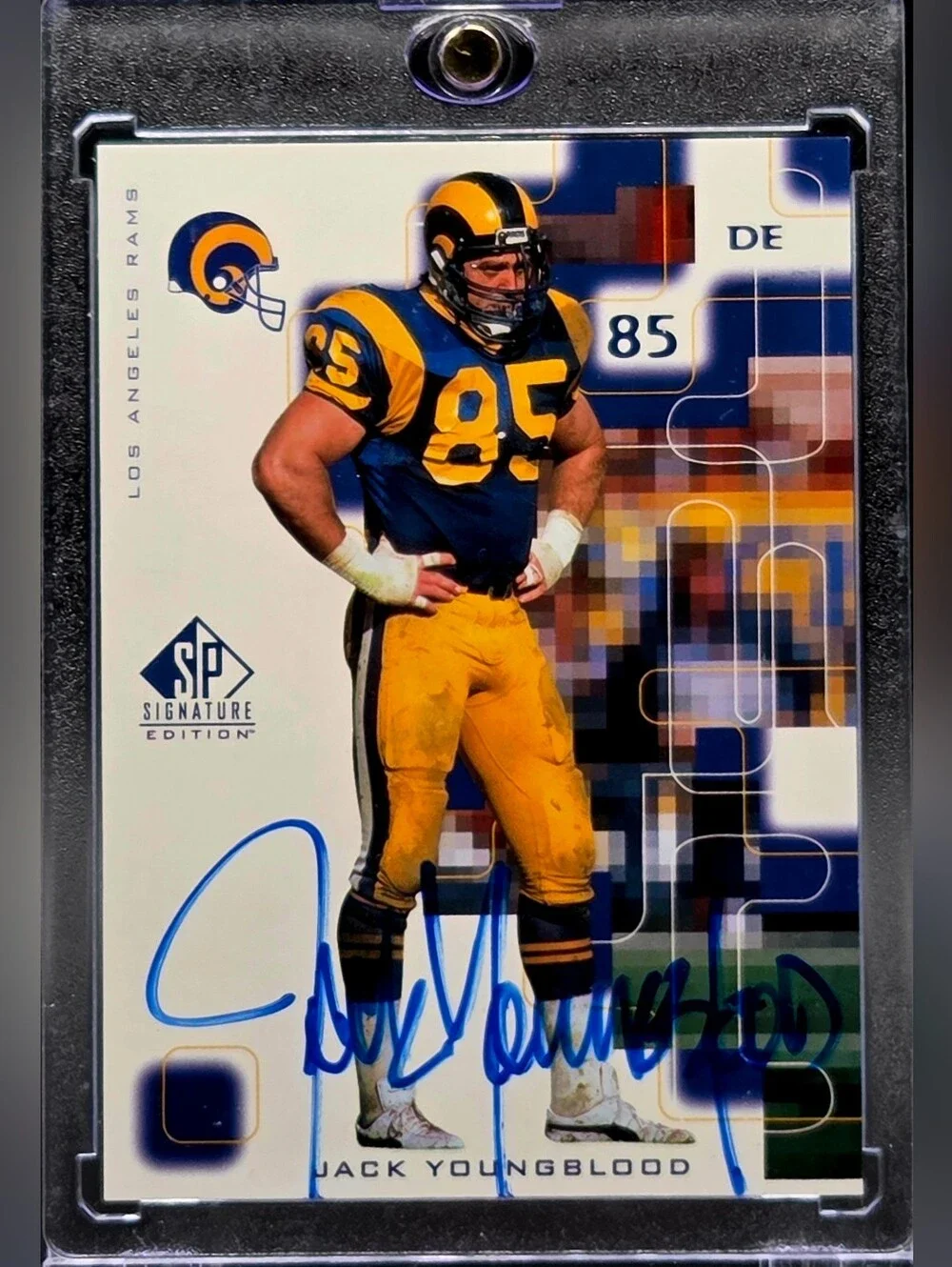 Jack Youngblood 1999 Upper Deck SP Signature Edition On-Card Autograph – LA Rams